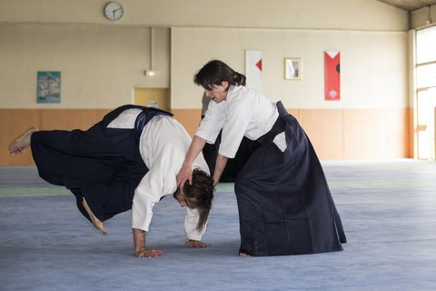 julie et le club d aikido de cruseilles au japon